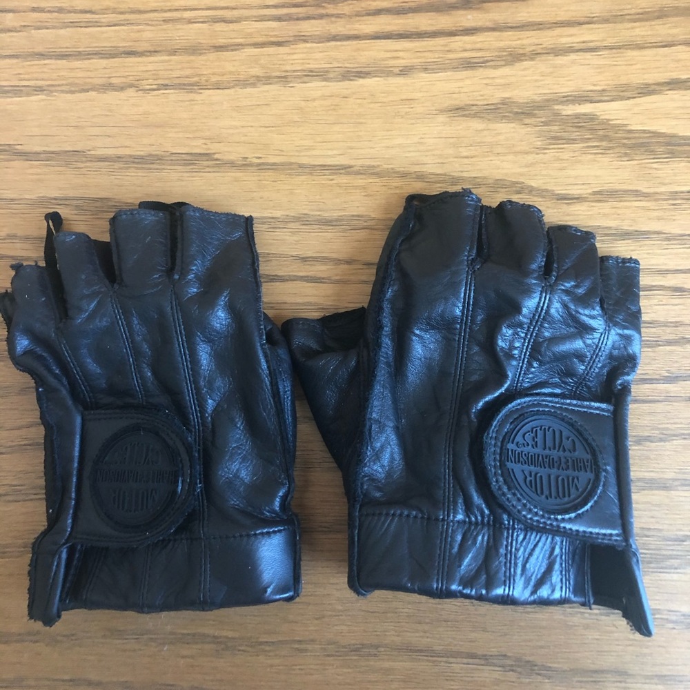 Harley-Davidson Fingerless Leather Gloves